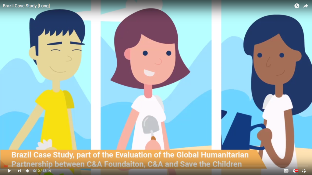 Experimenting with animation to present evaluation findings